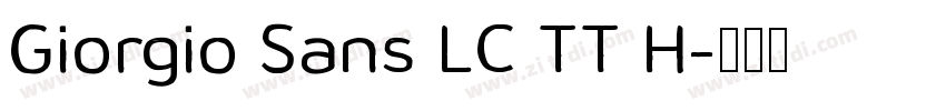 Giorgio Sans LC TT H字体转换